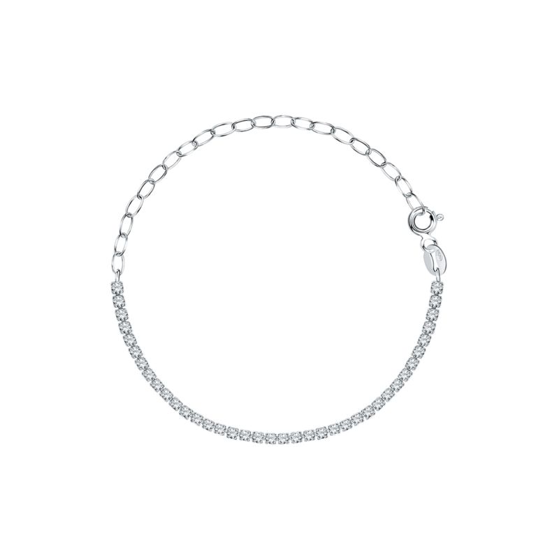 Bracelet CLEOR pour femme en Argent 925/1000 serti de zircon - 0.002 g - taille : 163CM - Z0161217