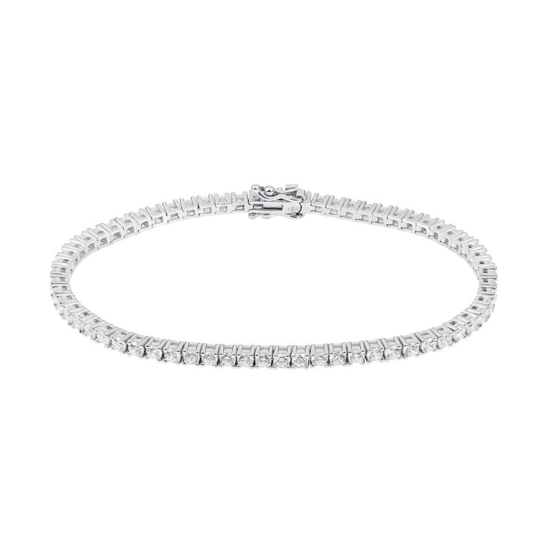 Bracelet CLEOR pour femme en Argent 925/1000 serti de zircon - 0.003 g - taille : 181CM - D.9241500005