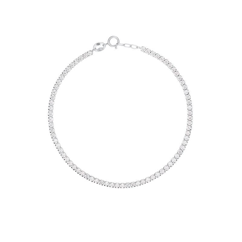 Bracelet CLEOR pour femme en Argent 925/1000 serti de zircon - 0.004 g - taille : 181CM - D.9241500006