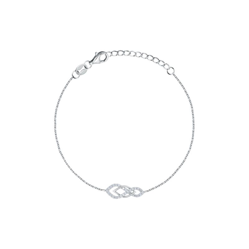 Collier CLEOR pour femme en Argent 925/1000 serti de zircon - 0.001 g - taille : 163CM - D.9289500001