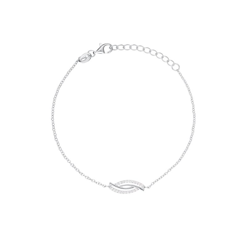 Collier CLEOR pour femme en Argent 925/1000 serti de zircon - 0.001 g - taille : 163CM - D.9289500003