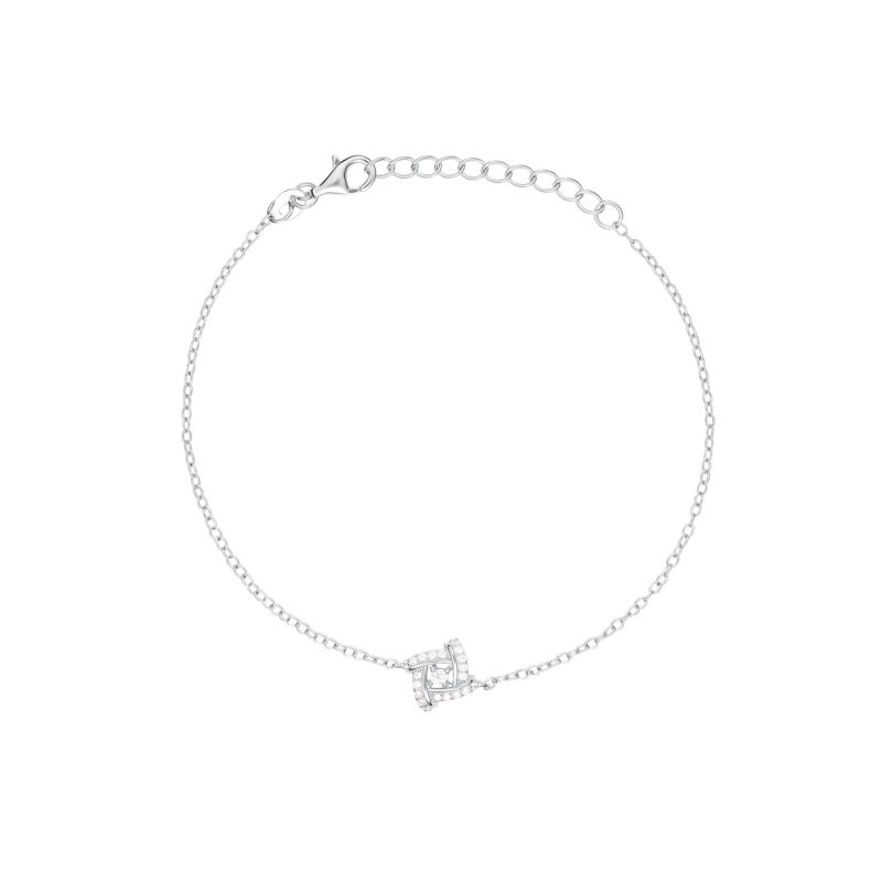 Collier CLEOR pour femme en Argent 925/1000 serti de zircon - 0.001 g - taille : 163CM - D.9289500008
