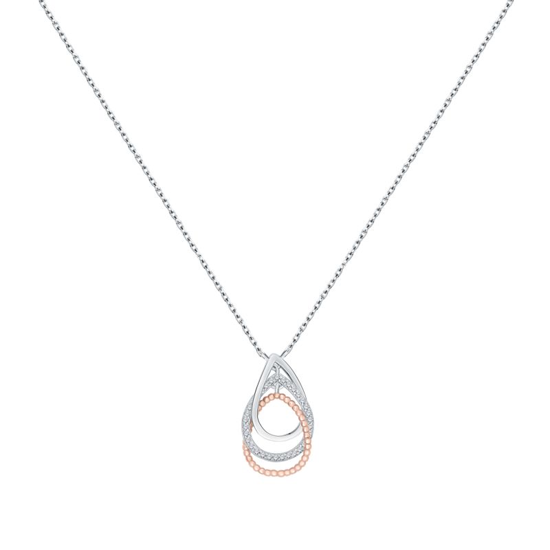 Collier CLEOR pour femme en Argent 925/1000 serti de zircon - 0.003 g - taille : 423CM - Z0161132