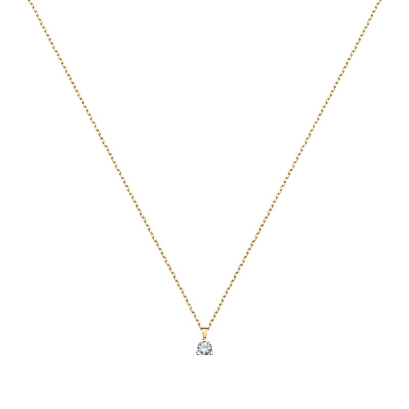 Collier CLEOR pour femme en Or 375/1000 serti de diamant - 0.001 g - taille : 402CM - Z0153882