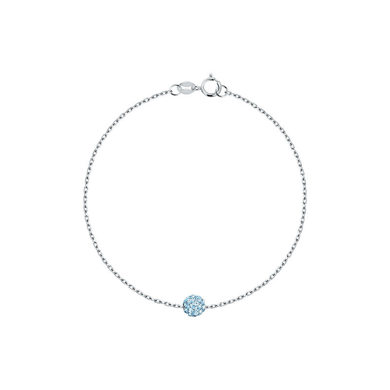 Bracelet CLEOR pour femme en Argent 925/1000 serti de cristal  - 0.001 g  - taille : 18CM - Z0002708
