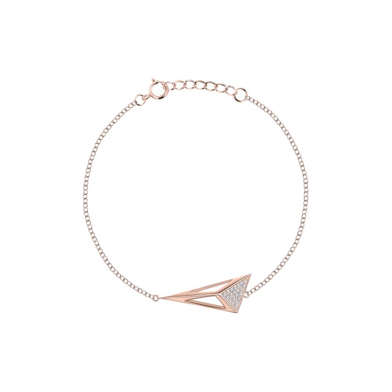 Bracelet CLEOR pour femme en Argent 925/1000 serti de zircon - 0.002 g - taille : 172CM - Z0146002