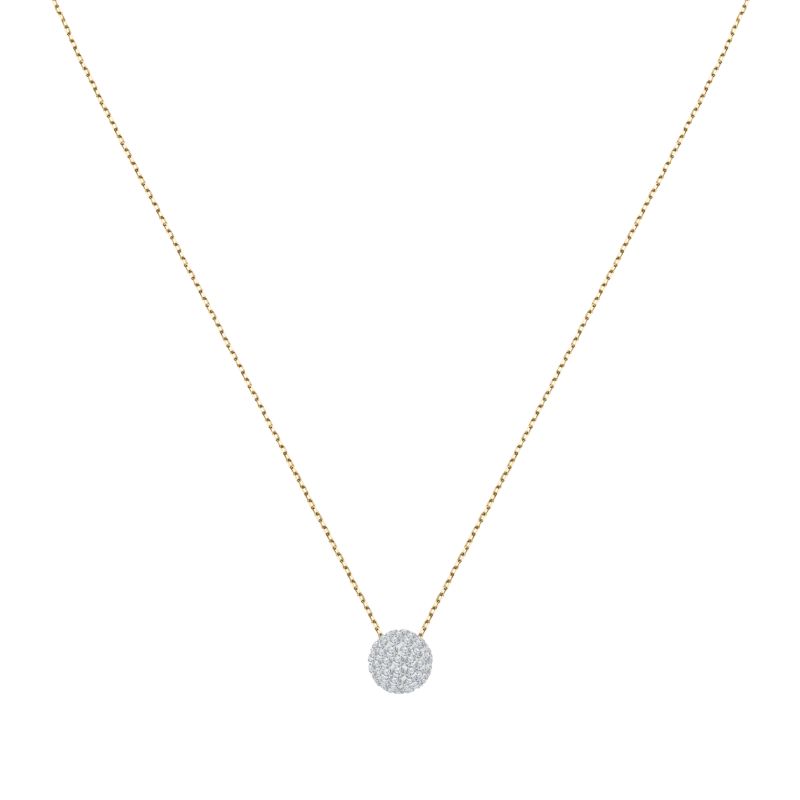 Collier CLEOR pour femme en Or 375/1000 serti de cristal - 0.001 g - taille : 40CM - Z0159259