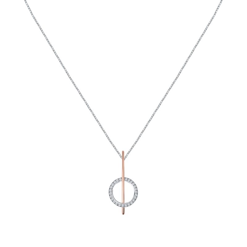 Collier CLEOR pour femme en Or 375/1000 serti de zircon - 0.002 g - taille : 42CM - Z0158130