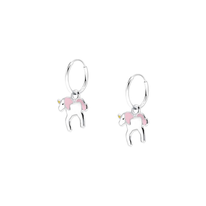 Boucles d'oreilles CLEOR pour enfant en Argent 925/1000 serti de laque - 0.001 g - taille : 1.2CM - Z0158241