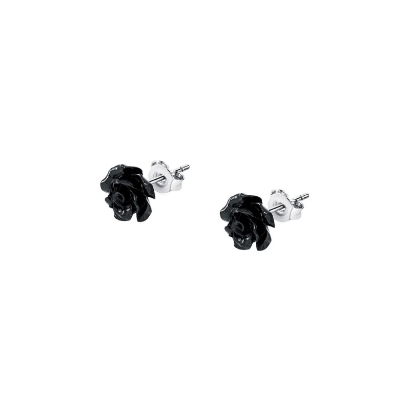 Boucles d'oreilles CLEOR pour enfant en Argent 925/1000 serti d'onyx - taille : #null# - Z0004915