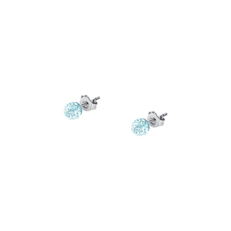 Boucles d'oreilles CLEOR pour enfant en Argent 925/1000 serti de cristal - 0.002 g - taille : #null# - Z0042358
