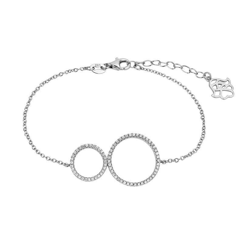 Bracelet CLEOR pour femme en Argent 925/1000 serti de zircon  - Z0146143