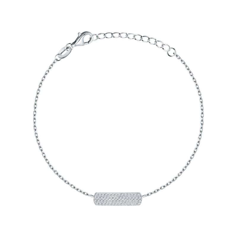 Bracelet CLEOR pour femme en Argent 925/1000 serti de zircon - 0.002 g - taille : 173CM - Z0146165