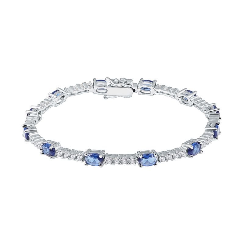 Bracelet CLEOR pour femme en Argent 925/1000 serti de zircon - 0.009 g - taille : 163CM - Z0041719