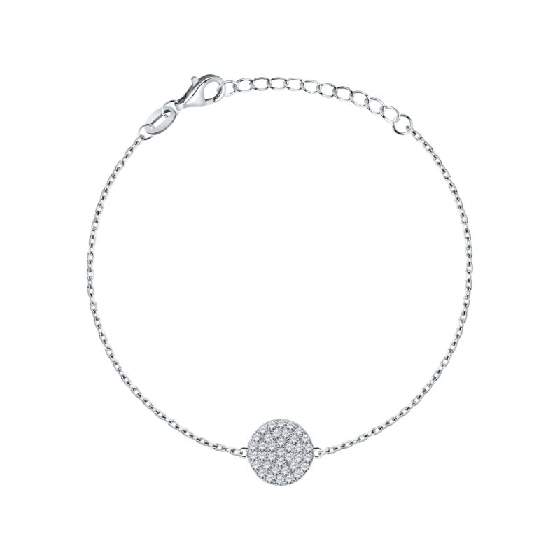 Bracelet CLEOR pour femme en Argent 925/1000 serti de zircon - 0.002 g - taille : 173CM - Z0043157