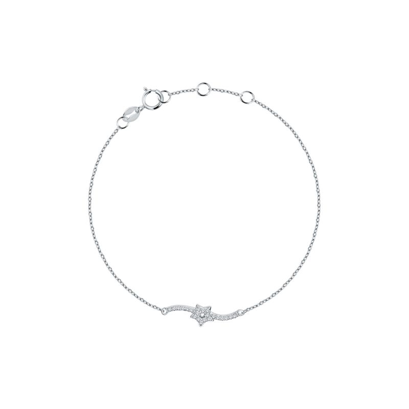 CLEOR Bracelets  Bracelet en argent 925/1000 et zircon