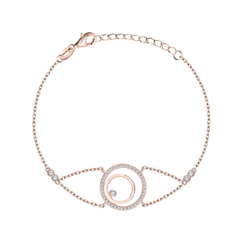 CLEOR Bracelet ARBELO en Argent 925/1000 Rose et Oxyde