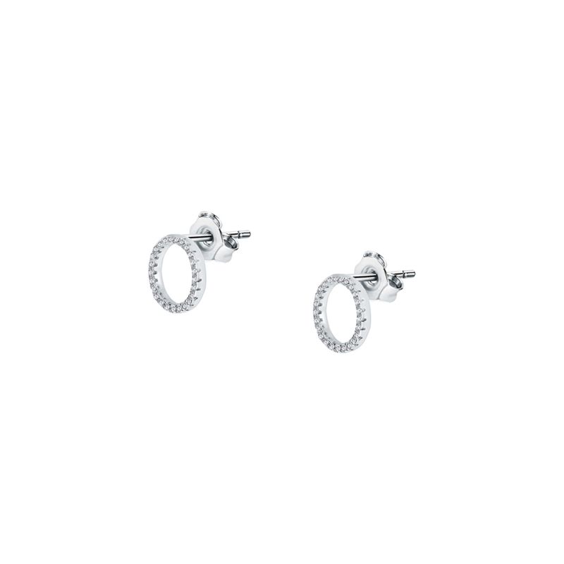 CLEOR Boucles d'oreilles ARBELO en Argent 925/1000 et Oxyde
