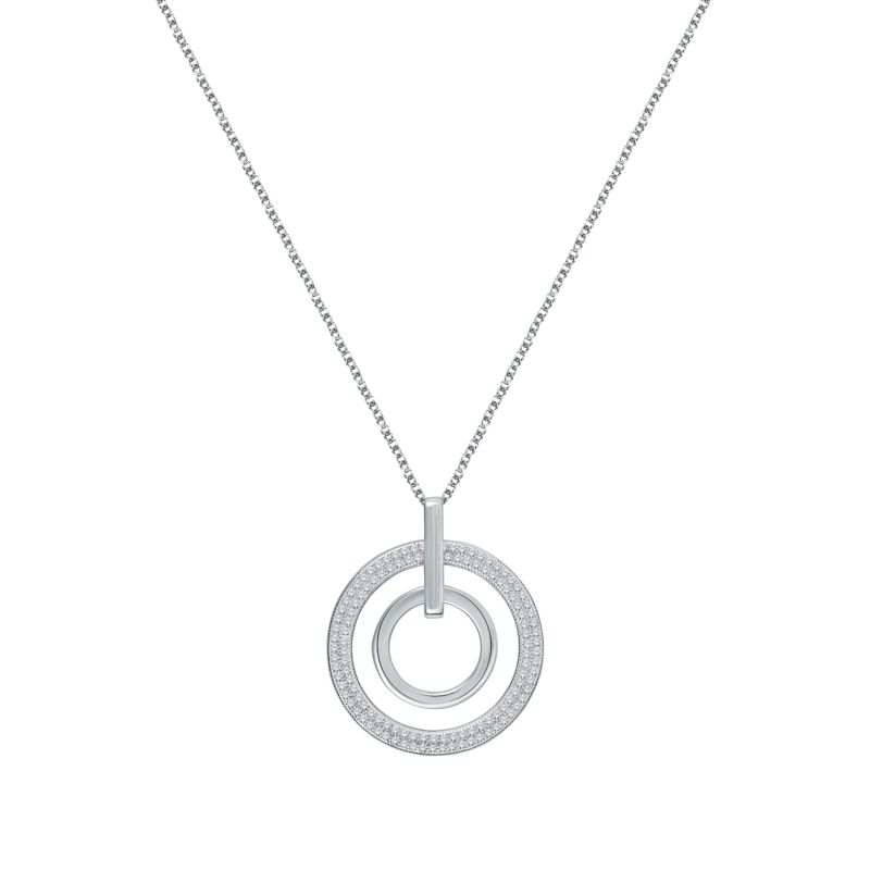 Collier CLEOR pour femme en Argent 925/1000 serti de zircon - 0.006 g - taille : 405CM - Z0043128