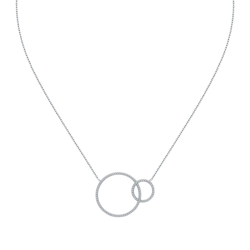 Collier CLEOR pour femme en Argent 925/1000 serti de zircon  - 0.004 g  - taille : 423CM - Z0146291