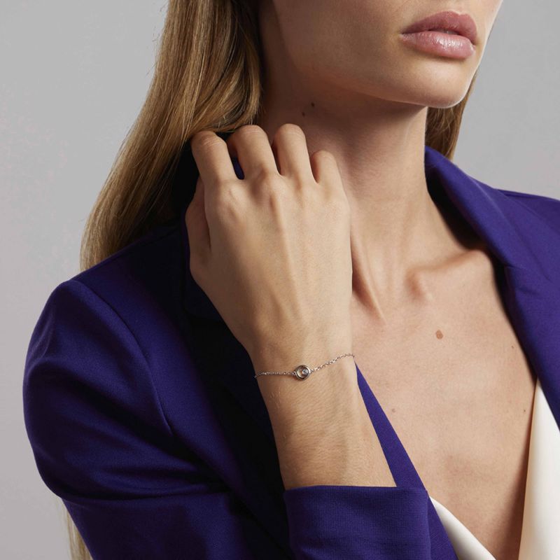 Bracelet CLEOR pour femme en Argent 925/1000 serti de zircon - 0.001 g - taille : 163CM - Z0042025