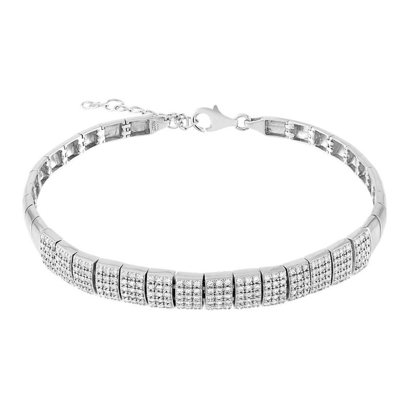 Bracelet CLEOR pour femme en Argent 925/1000 serti de zircon  - 0.012 g  - Z0045765