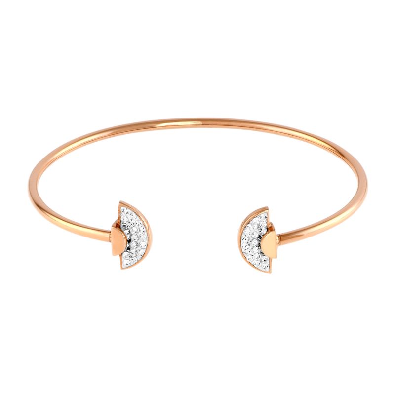 CLEOR Bracelets  Bracelet en acier et cristal