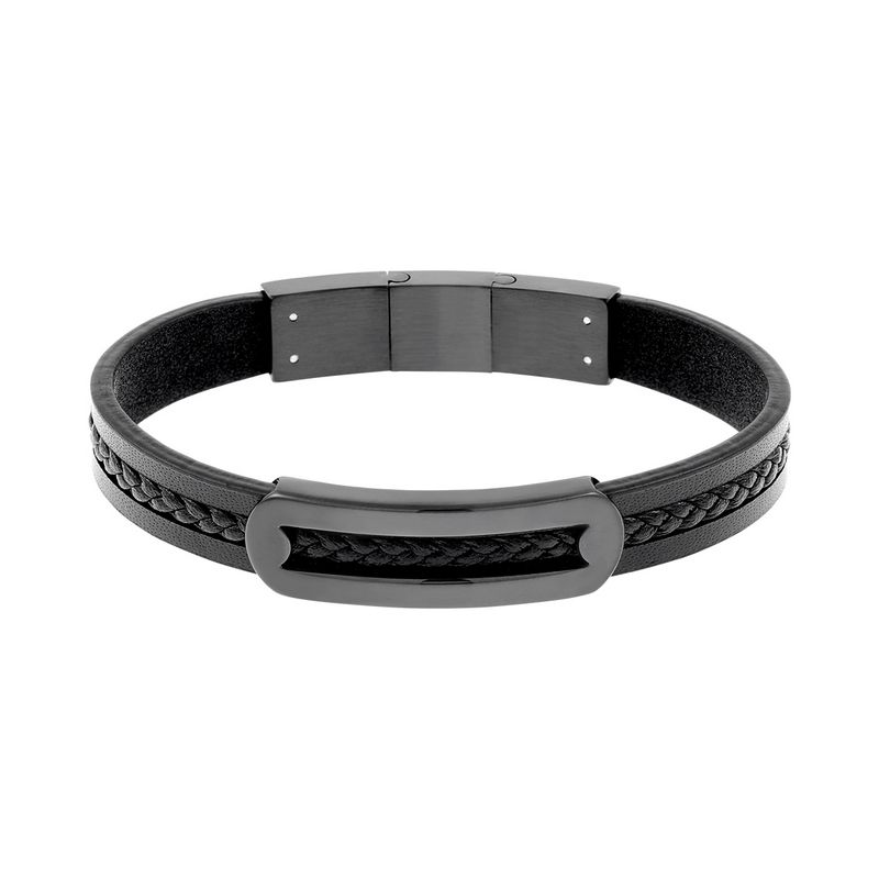 CLEOR Bracelet IROKOI en Acier Noir