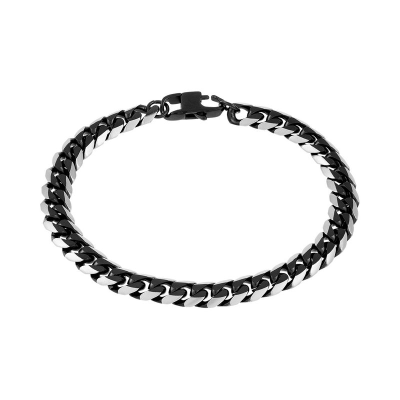 CLEOR Bracelet IROKOI en Acier Noir