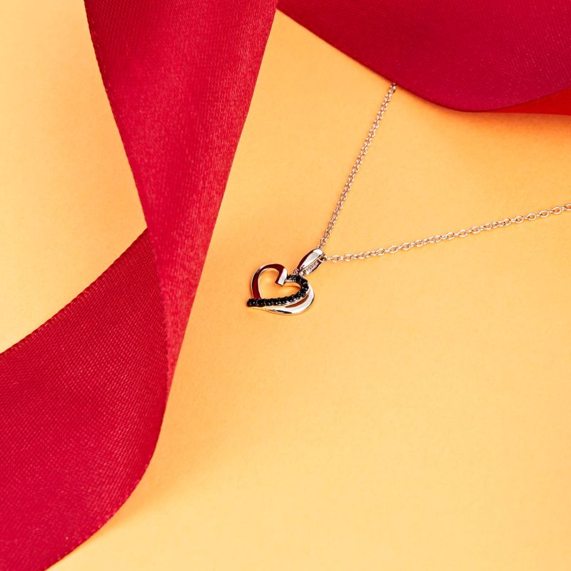 CLEOR Collier  Collier en argent 925/1000 et zircon