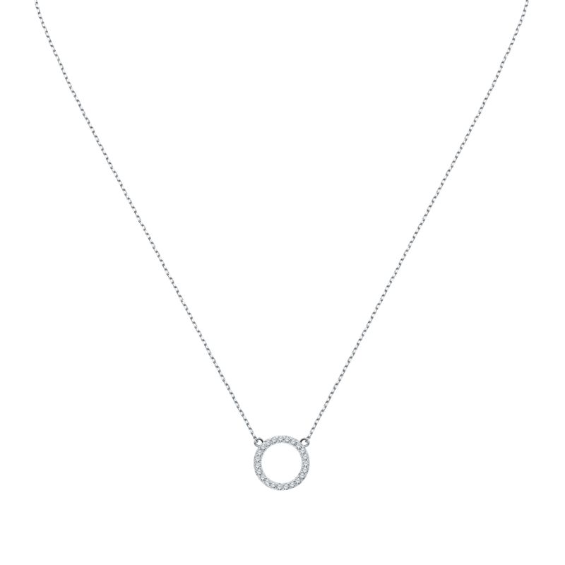 Collier CLEOR pour femme en Argent 925/1000 serti de zircon - 0.002 g - taille : 383CM - Z0043177