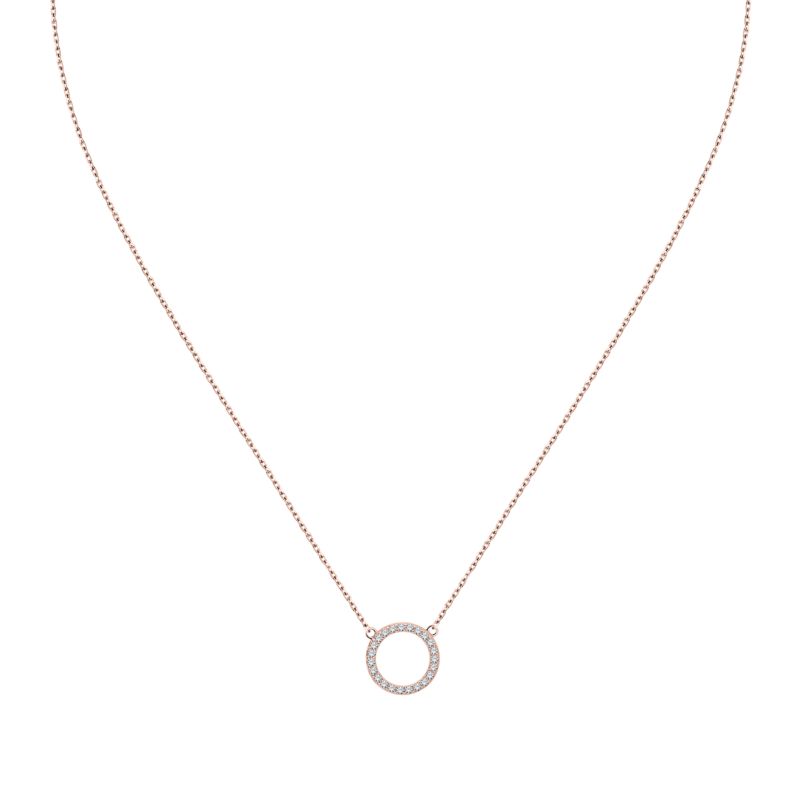Collier CLEOR pour femme en Argent 925/1000 serti de zircon - 0.002 g - taille : 383CM - Z0043170