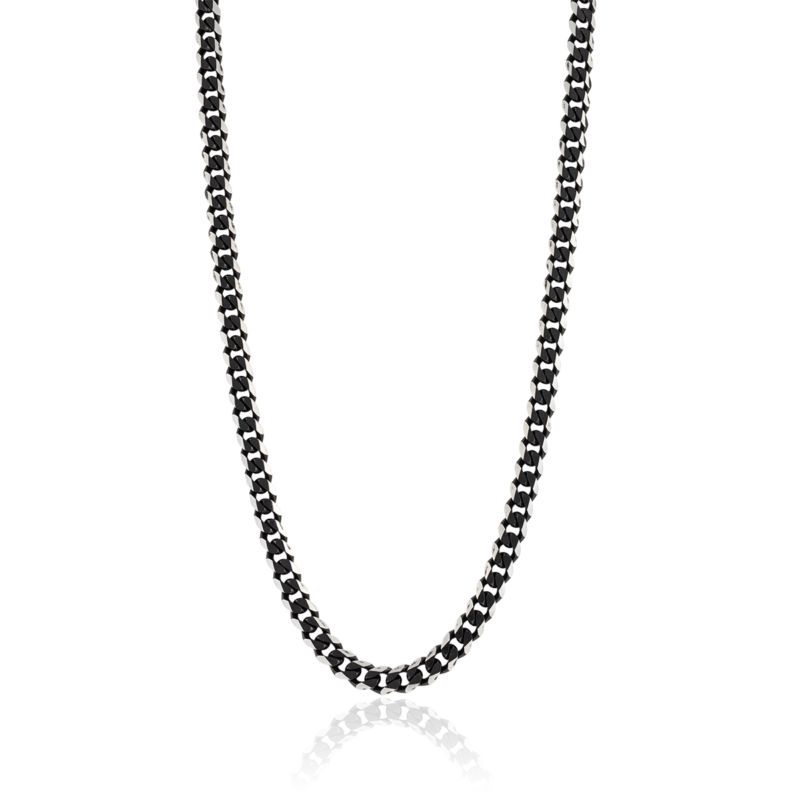 CLEOR Collier IROKOI en Acier Noir