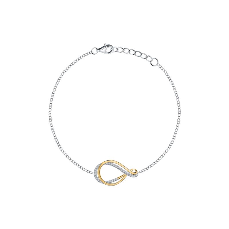 Bracelet CLEOR pour femme en Argent 925/1000 serti de zircon - 0.002 g - taille : 173CM - Z0155018