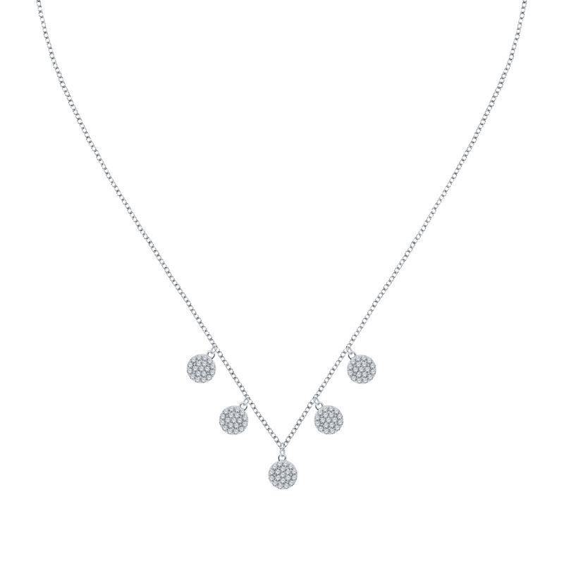 Collier CLEOR pour femme en Argent 925/1000 serti de zircon - 0.004 g - taille : #null# - Z0160503