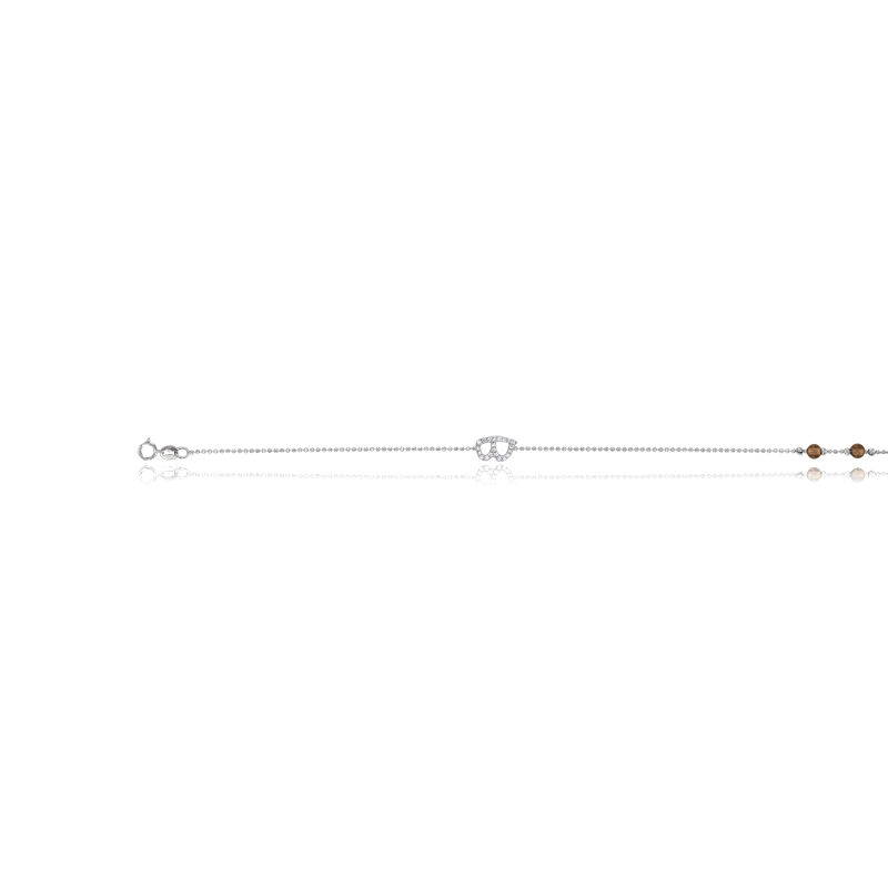Bracelet CLEOR pour femme en Or 375/1000 serti de diamant  - 0.001 g  - O3270013
