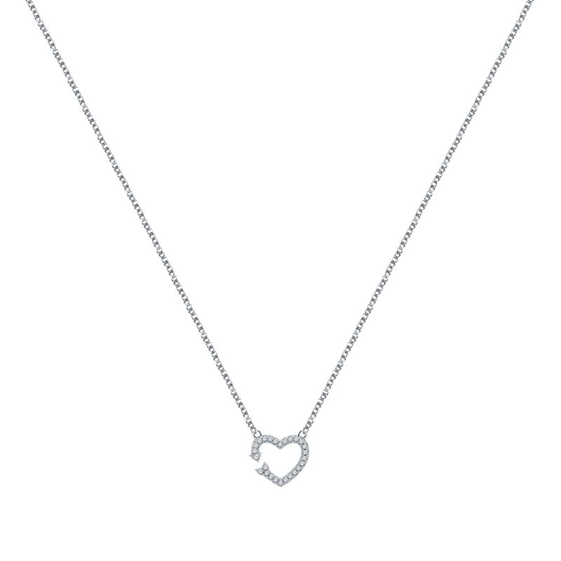 Collier CLEOR pour femme en Argent 925/1000 serti de zircon - 0.003 g - taille : 405CM - Z0157933