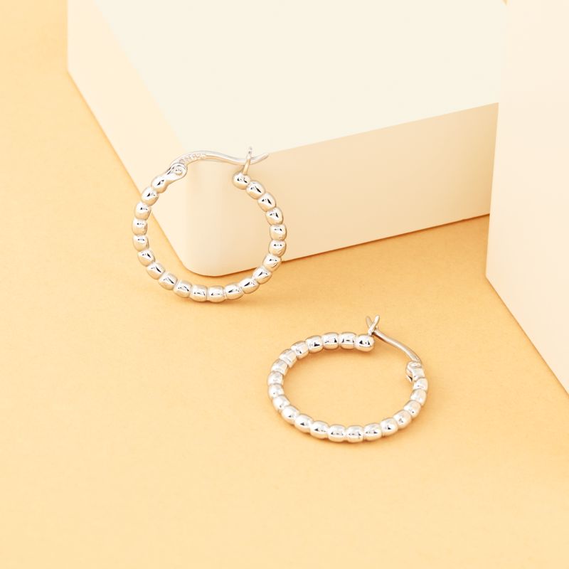 Boucles d'oreilles CLEOR pour femme en Argent 925/1000 - 0.003 g - taille : 2CM - Z0041209