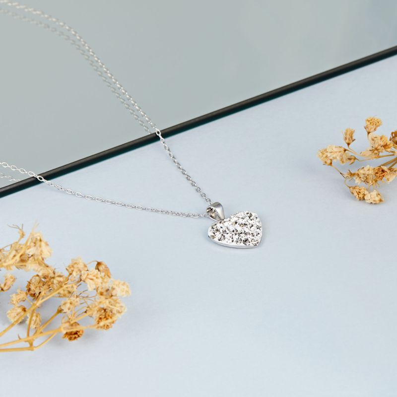 Collier CLEOR pour femme en Argent 925/1000 serti de cristal - 0.003 g - taille : 384CM - Z0044169