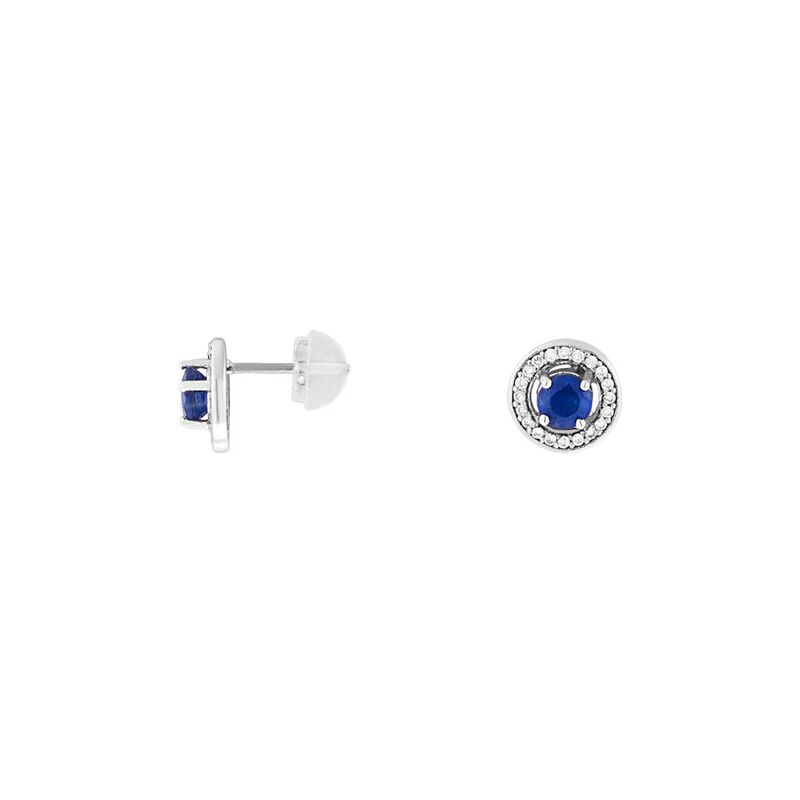 Boucles d'oreilles CLEOR pour femme en Or 750/1000 serti de saphir  - 0.001 g  - Z0146476