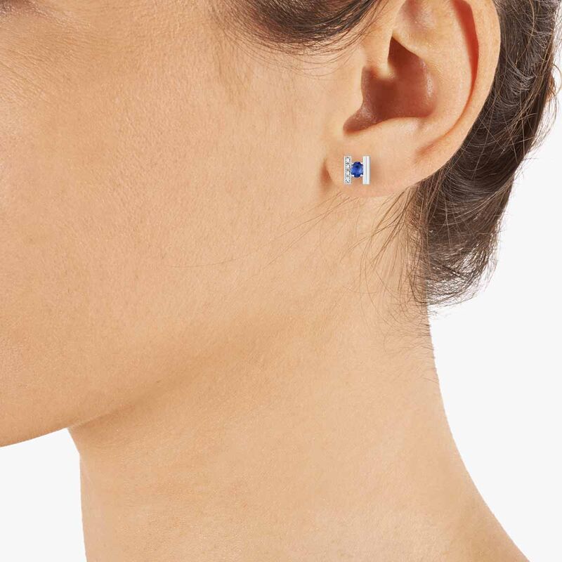 Boucles d'oreilles CLEOR pour femme en Or 750/1000 serti de saphir  - 0.001 g  - Z0154233