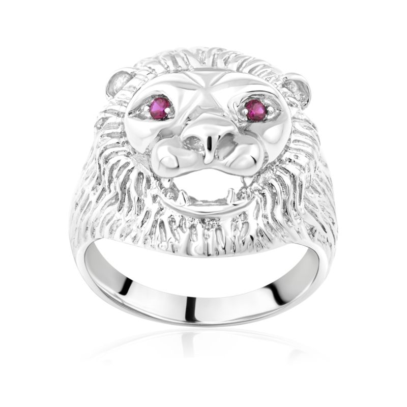 CLEOR Bague en argent 925/1000 et zircon