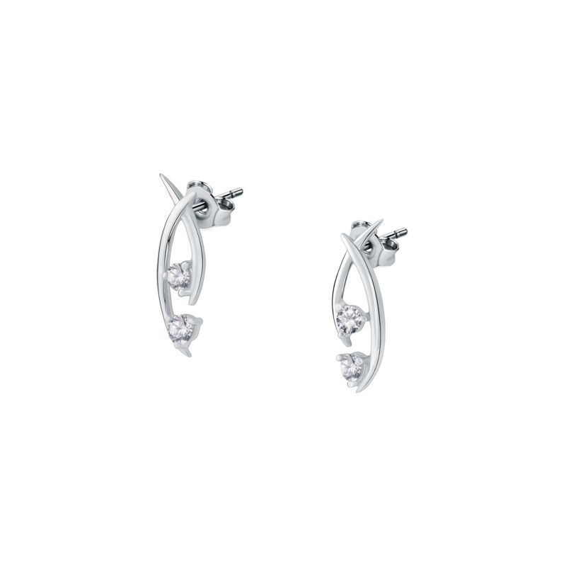 Boucles d'oreilles CLEOR pour femme en Argent 925/1000 serti de zircon - 0.002 g - taille : #null# - Z0045487