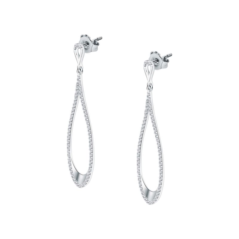 Boucles d'oreilles CLEOR pour femme en Argent 925/1000 serti de zircon - 0.005 g - taille : #null# - Z0154207