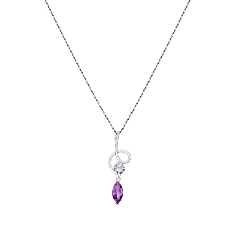 Collier CLEOR pour femme en Argent 925/1000 serti de zircon - 0.005 g - taille : 423CM - Z0004280