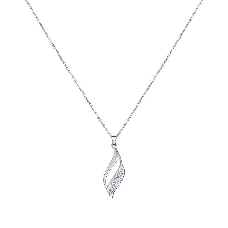 CLEOR Collier  Collier en argent 925/1000 et cristal