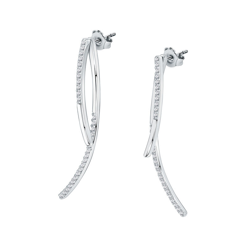 Boucles d'oreilles CLEOR pour femme en Argent 925/1000 serti de zircon  - 0.003 g  - Z0158981