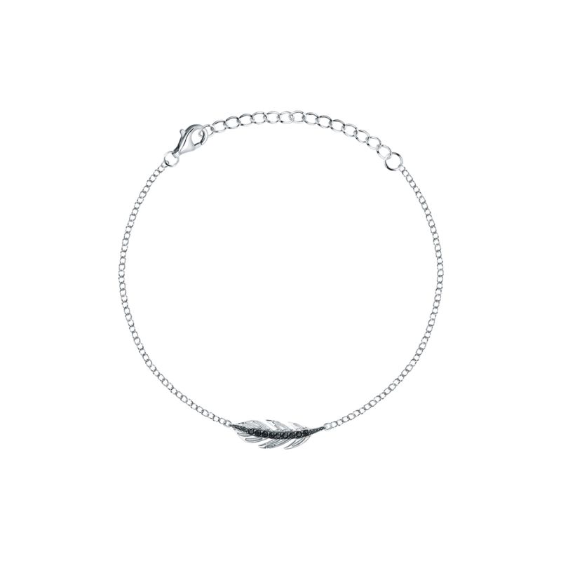 Bracelet CLEOR pour femme en Argent 925/1000 serti de zircon - 0.003 g - taille : 164CM - Z0154491