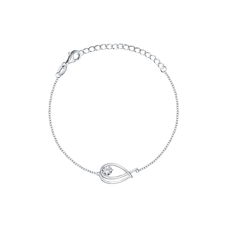 Bracelet CLEOR pour femme en Argent 925/1000 serti de zircon  - 0.002 g  - taille : 164CM - Z0159127