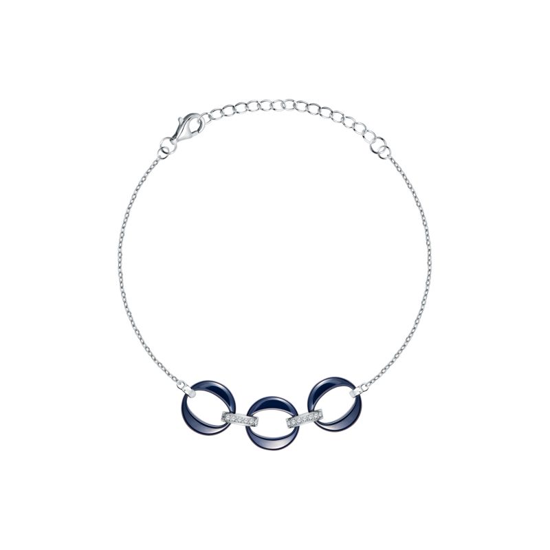 Bracelet CLEOR pour femme en Argent 925/1000 serti de zircon - 0.003 g - taille : 164CM - Z0148253